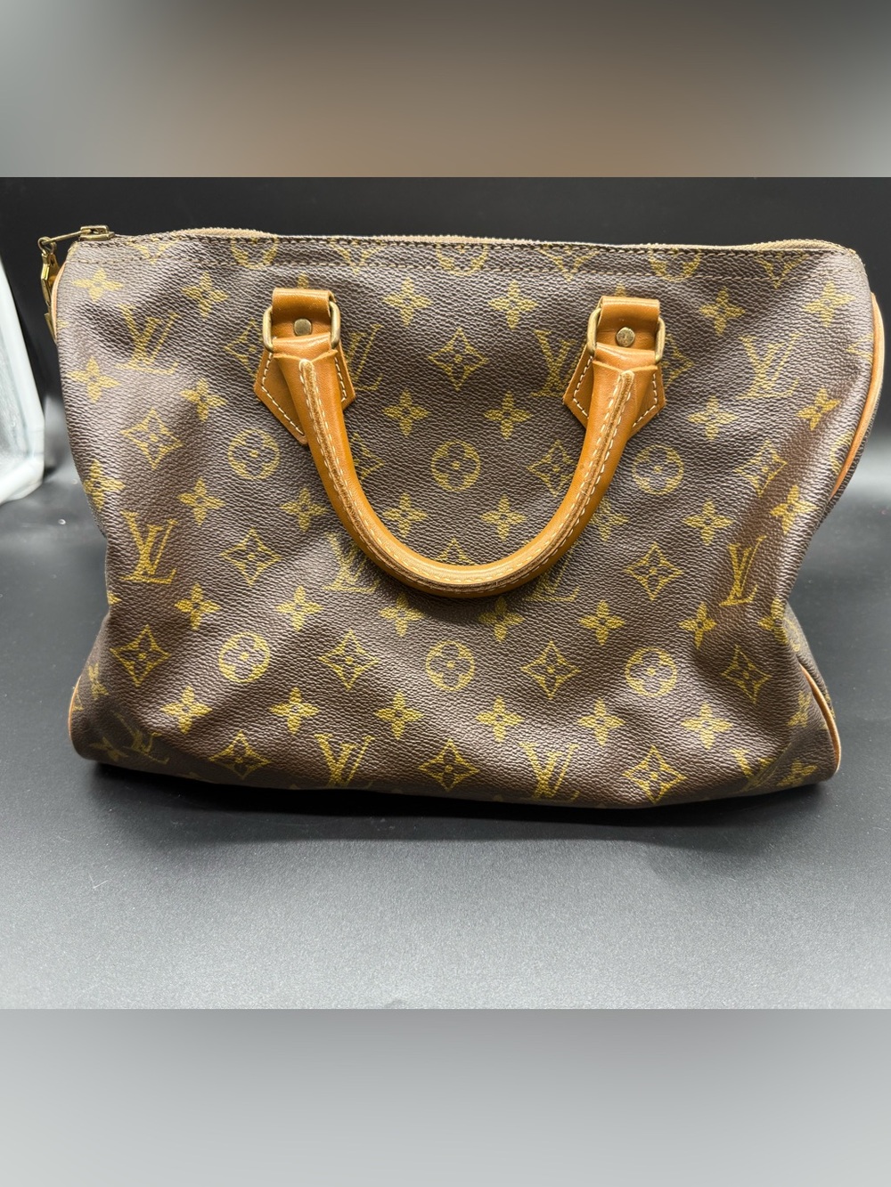 Vintage Louis Vuitton Speedy 30 Monogram French Company Authentic Handbag